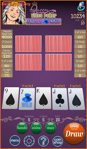 Queen Of Video Poker Plus screenshot