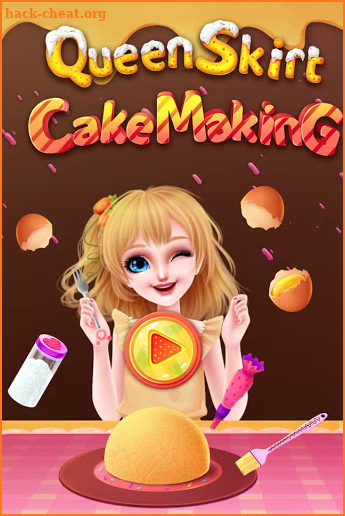 Queen Skirt Cake Making screenshot