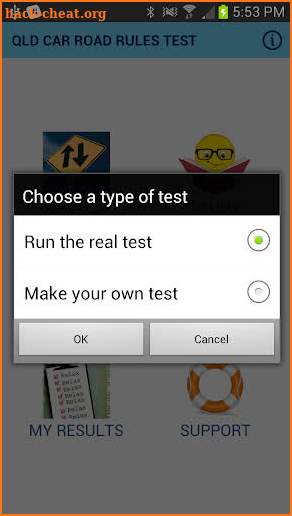 Queensland Car Road Rules Test screenshot