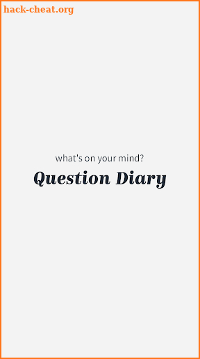 Question diary - What's on your mind? screenshot