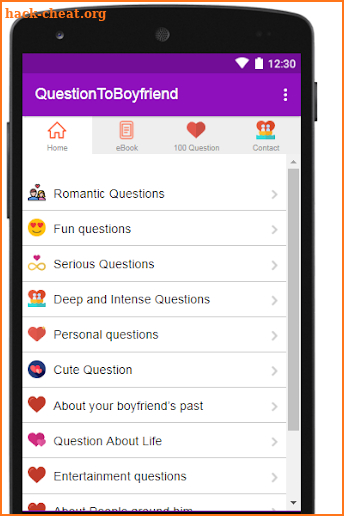 Question to ask your boyfriend screenshot