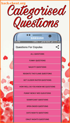Questions For Copules screenshot