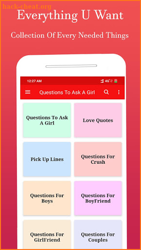 Questions to ask a Girl, Tinder Tips & More- LUVY screenshot