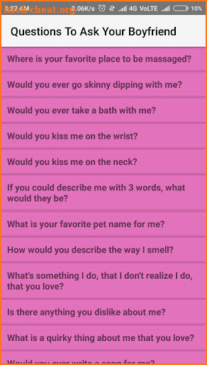 Questions To Ask Your Boyfriend screenshot