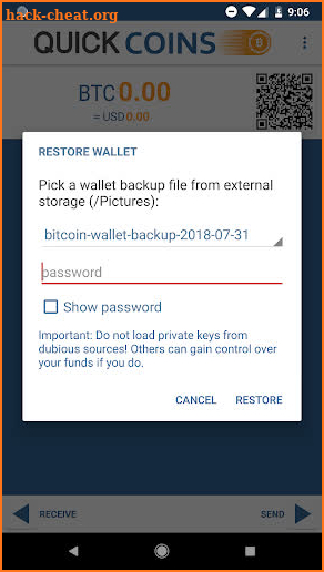 Quick Coins Wallet screenshot