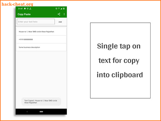 Quick Copy - Copy Paste, Notes, Notepad, Notebook screenshot