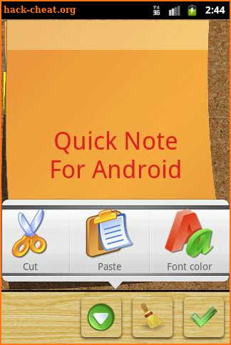 Quick Note sticky note widget screenshot