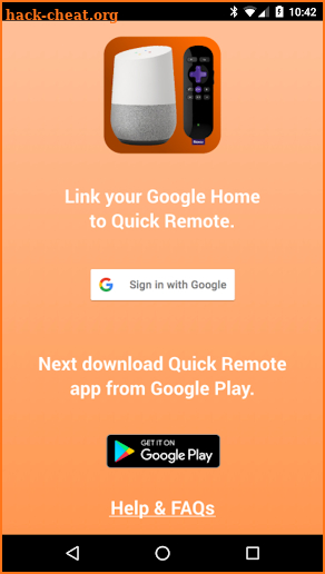 Quick Remote for Google Home/Assistant & Roku screenshot