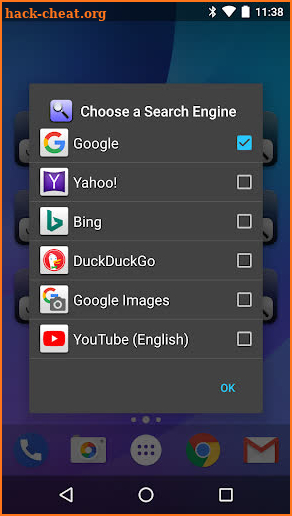 Quick Search Widget (free) screenshot