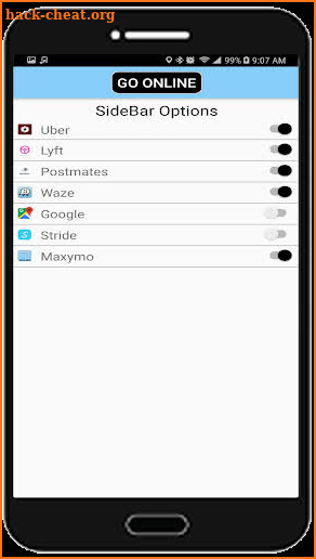 Quick Switch for Uber/Lyft/Postmates/GrubHub screenshot