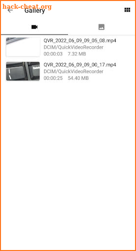 Quick Video Recorder screenshot