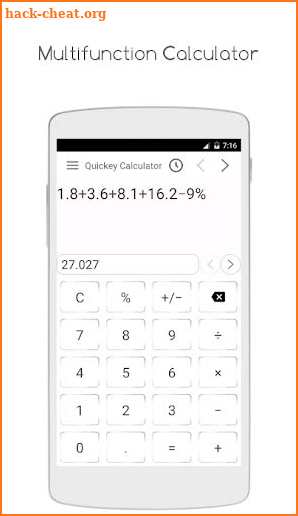 Quickey Calculator - Free app screenshot