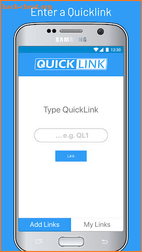 Quicklink App screenshot