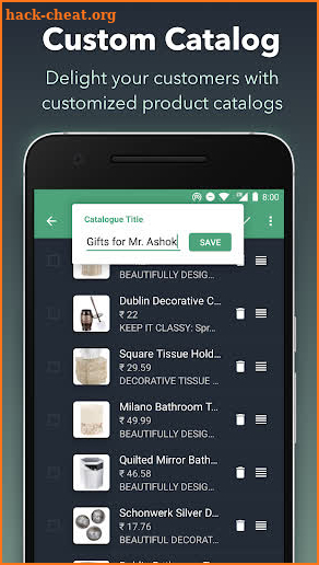 QuickSell: Create easy shopping catalogs screenshot