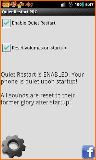 Quiet Restart PRO screenshot