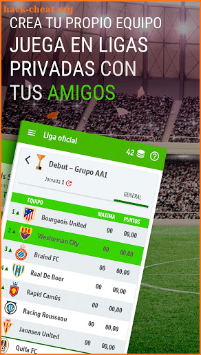 QUIFA - Liga Fútbol 1X2 - Quinielas y Marcadores screenshot