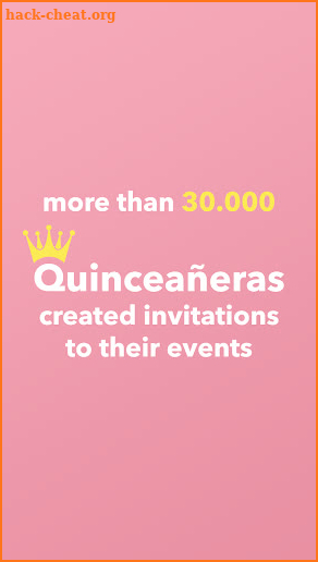 Quinceañera Invitation screenshot