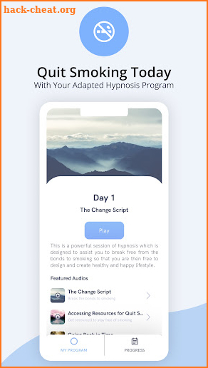 Quit: Hypnosis Program to Stop Smoking screenshot