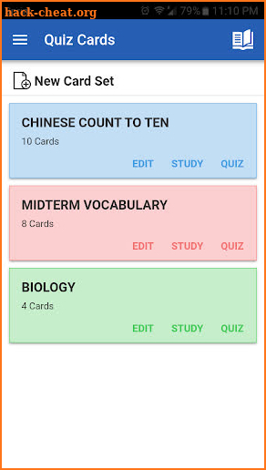 Quiz Cards: Study and Quiz Flashcards screenshot