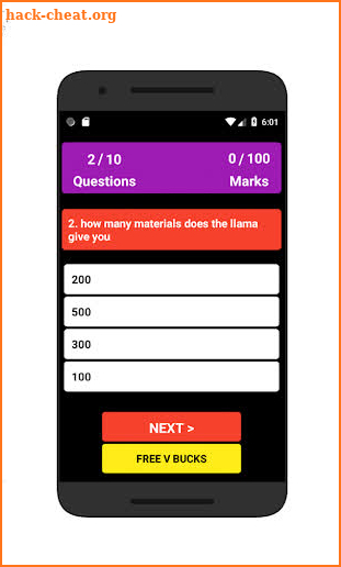Quiz For Free V Bucks Battel Royal screenshot