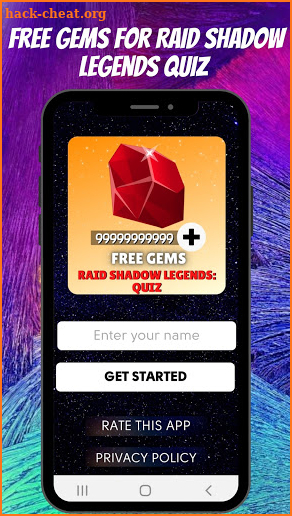 Quiz Free Gems for RAID Shadow Legends screenshot