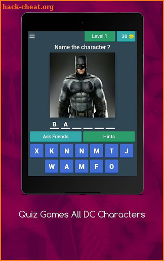 Quiz Games All DC Movie Characters screenshot