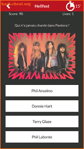 Quiz : Metal / Punk / ... par Metalorgie screenshot