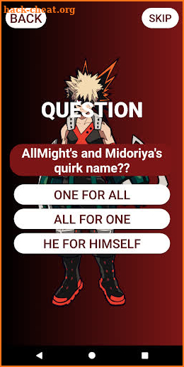 Quiz: My Hero Academy screenshot
