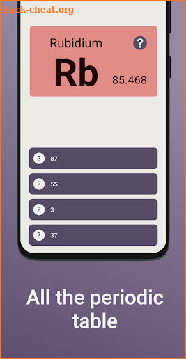 Quiz School | Periodic table screenshot