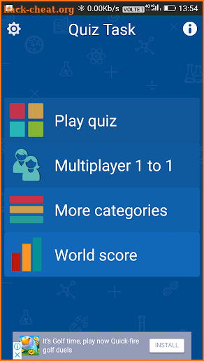 Quiz Task screenshot