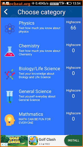 Quiz Task screenshot