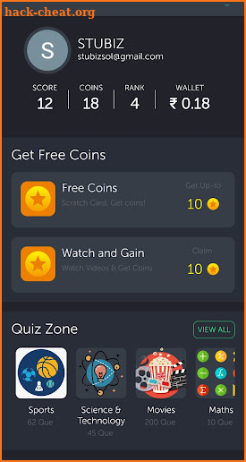 Quiz to Earn - Play & Earn App screenshot