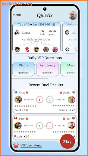 QuizAx trivia multiplayer duel screenshot