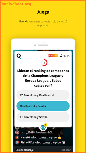 Quizers - Live Trivia screenshot