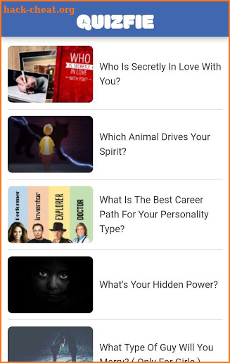 QuizFie! - Personality Tests screenshot