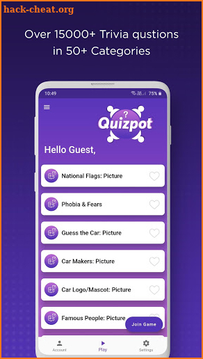 QuizPot: Multiplayer General knowledge Quiz Trivia screenshot