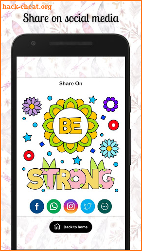 Quote Coloring Book Pages - Life Inspiration Quote screenshot