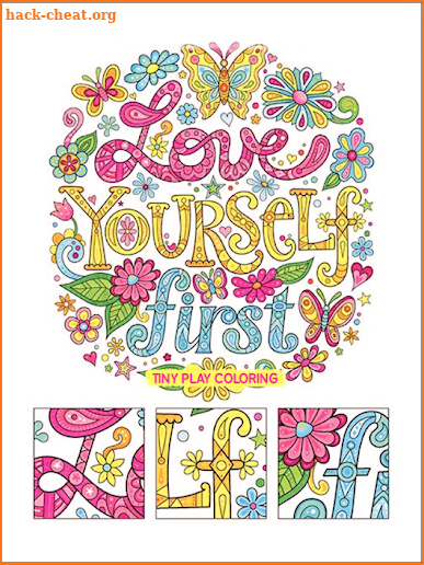 Quote Coloring Pages For Adults screenshot
