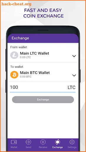 Quppy – Secure Bitcoin Wallet. Crypto Exchange screenshot