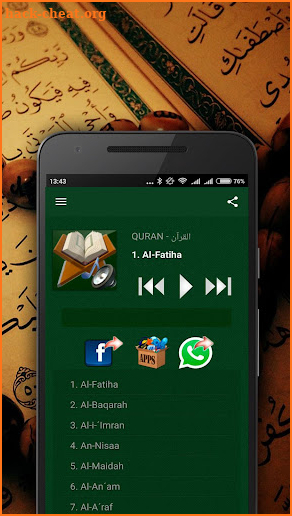 Quran MP3 screenshot