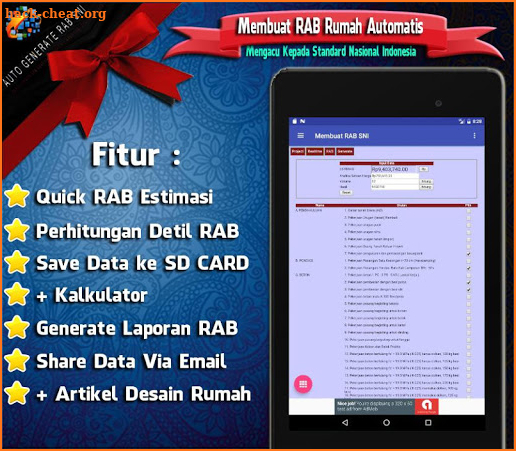 RAB Rumah & Kontruksi : Rencana Anggaran Biaya SNI screenshot