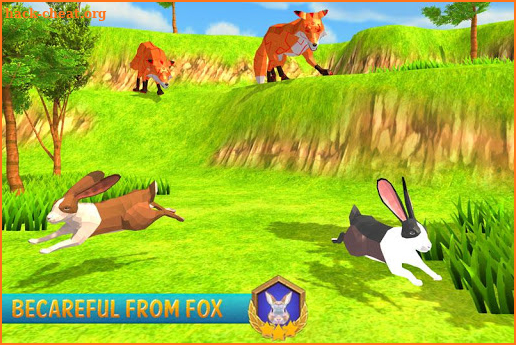 Rabbit Family Simulator: Poly Art Jungle screenshot