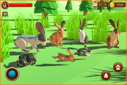 Rabbit Simulator Poly Art Adventure screenshot