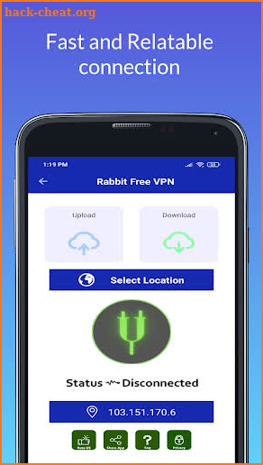 Rabbit VPN- Free VPN Proxy Server & Secure Service screenshot