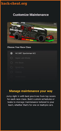 RacePrep: Maintenance Tracker screenshot