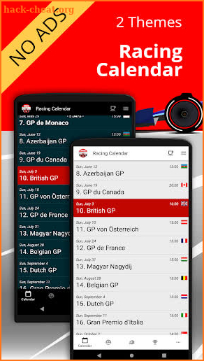 Racing Calendar 2023 - Donate screenshot