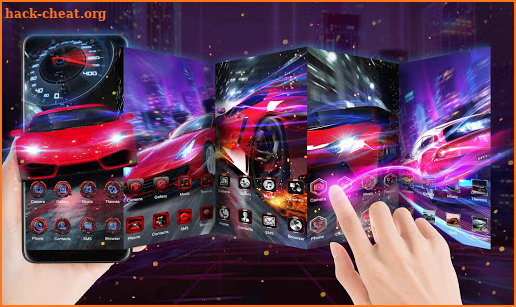 Racing Car Atom Theme screenshot