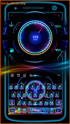 Racing Car Hologram Keyboard screenshot