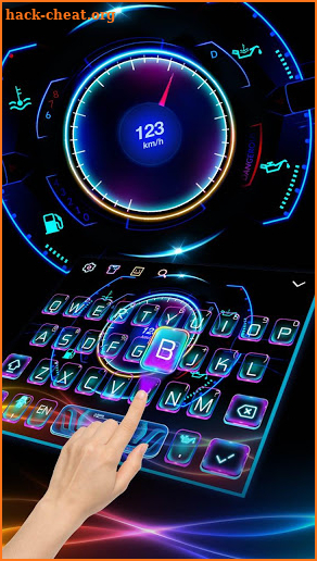 Racing Car Hologram Keyboard screenshot