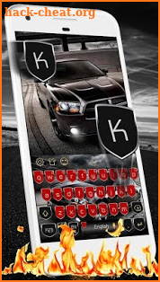 Racing Car Keyboard Theme screenshot